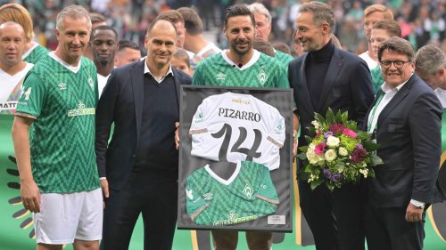 Emotionales Abschiedsspiel in Bremen: Claudio Pizarro erzielt vier Tore und hält Elfmeter