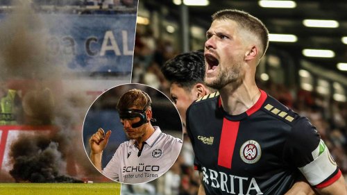 Fan-Krawalle überschatten Relegation: Bielefeld nach Debakel vor Abstieg