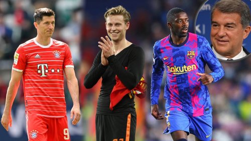 Lewandowski, de Jong, Dembélé: Barca-Boss Laporta gibt Update zu Transfer-Fragen