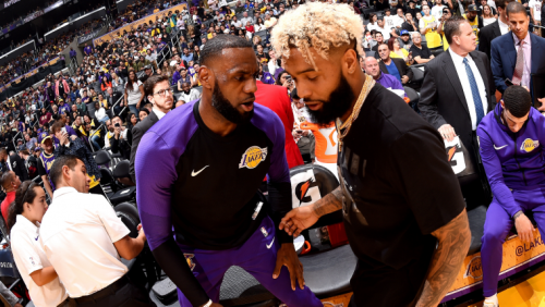 Lakers' LeBron James congratulates Odell Beckham Jr on reaching the Super Bowl | Sporting News
