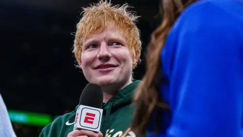 You'll never guess which Celtics jersey Ed Sheeran wore while recording 'Old Phone'