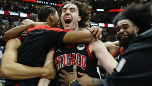 Bulls' Josh Giddey's buzzer beater from halfcourt stuns Lakers one night after LeBron was the hero
