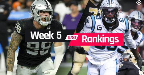 Fantasy Defense Rankings Week 5: Who to start, sit at D/ST in