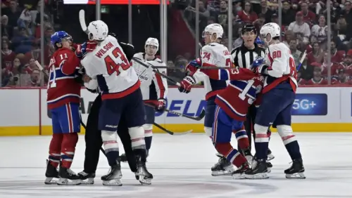 Violent brawl in Canadiens-Capitals playoff game spills into Washington bench