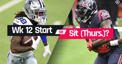 Who to start, sit in fantasy football for NFL Thanksgiving games Week 12