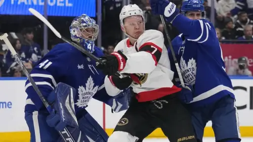 Maple Leafs-Senators somehow get 12 penalties on one play as ref reads from a literal piece of paper
