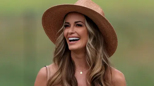 Jena Sims stuns in bralette to party solo in NYC after hubs Koepka misses the cut