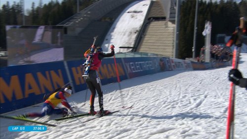 Dramatisches Biathlon-Finale: Jeanmonnot stürzt im Kampf um die Große Kristallkugel