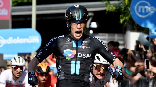 Alberto Dainese erlöst die Italiener beim Giro