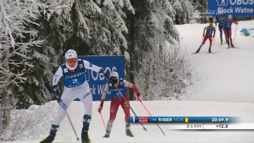 Nordische Kombination in Lillehammer - der Langlauf-Schlusspurt