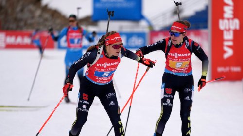 Biathlon - Deutsche Debütantinnen-Staffel in Antholz chancenlos