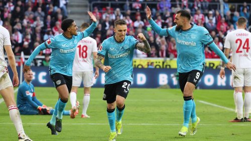 Bundesliga: Bayer Leverkusen nach Sieg beim dezimierten 1. FC Köln auf Meisterkurs
