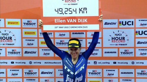 Bahnrad: Niederländerin van Dijk stellt neuen Stundenweltrekord auf