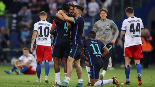 Hertha gewinnt Relegations-Rückspiel in Hamburg und hält die Klasse