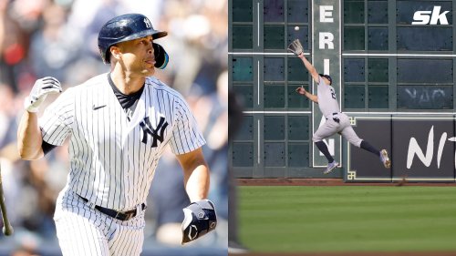 "Out for three months" - Giancarlo Stanton's athletic sliding catch invites mockery despite injury-prone Yankees slugger's transformation