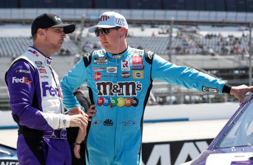 NASCAR fans go wild as major Denny Hamlin-Kyle Busch announcement surfaces after Kansas race