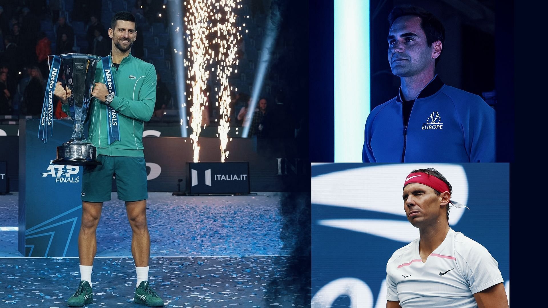 5 records held by Roger Federer and Rafael Nadal which were broken by Novak Djokovic in 2023