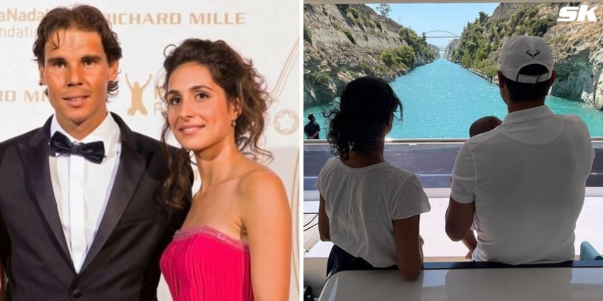 WATCH: Rafael Nadal and wife Maria Francisca Perello entertain their baby son at Barcelona Open as toddler adorably clutches tennis racket in hand