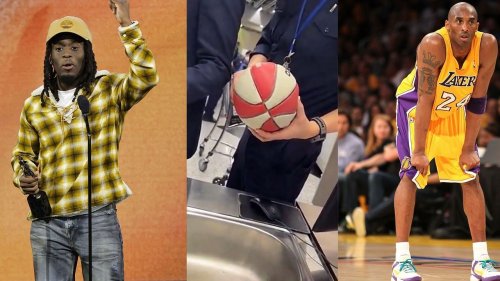 "Kobe’s last breath" - Kai Cenat's Kobe Bryant memorabilia ball deflated by airport security has NBA fans buzzing