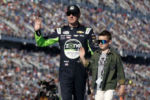"I can fit in this Kyle's seat": Kyle Busch's son Brexton Busch takes hilarious dig at Kyle Larson's stature