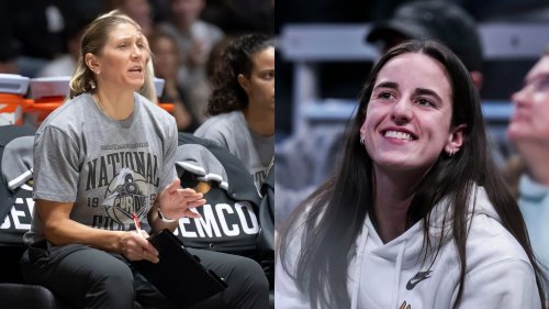 Purdue's Kelly Komara all smiles over Caitlin Clark's candid moment at Bucks-Pacers game