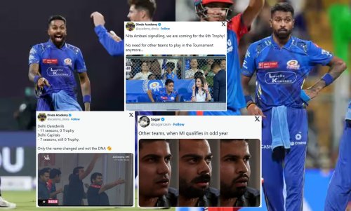 "No need for other teams to play in the Tournament anymore..."- Top 10 funny memes as MI qualify for IPL 2025 playoffs with a dominant win vs DC