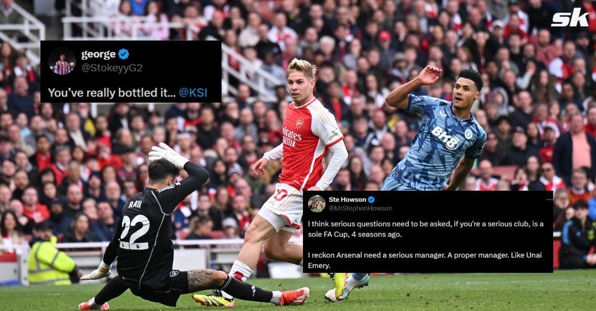 "Bottling 2 years in a row is nasty nasty stuff" - Top 10 funny memes as Arsenal slump to a 2-0 loss against Aston Villa