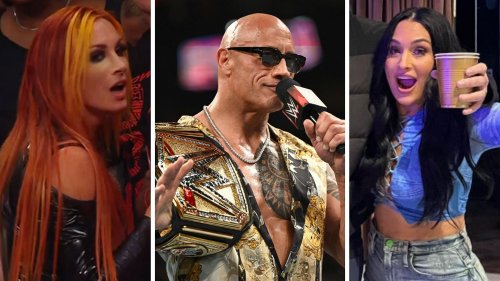 Becky Lynch, Pat McAfee, Nikki Bella, and more react to The Rock's MASSIVE update