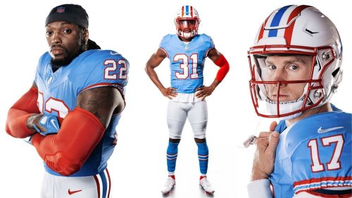 Tennessee Titans will wear throwback Houston Oilers uniforms honoring the  team's history