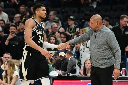 “Ok Giannis in Warriors” - Fans react as Bucks coach Doc Rivers and Warriors’ sign-and-trade candidate share warm embrace