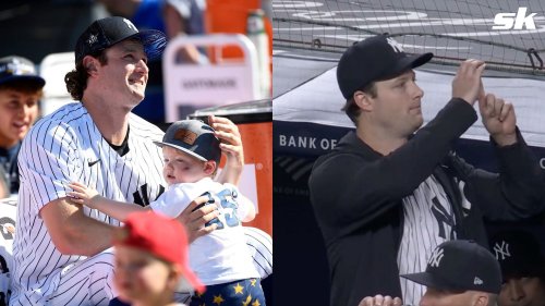 Watch : Yankees ace Gerrit Cole shares adorable moment with young son