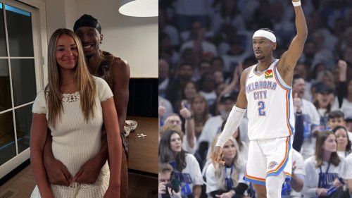 Shai Gilgeous Alexander's wife Hailey Summers goes back to blonde as she shares rare loved-up snap