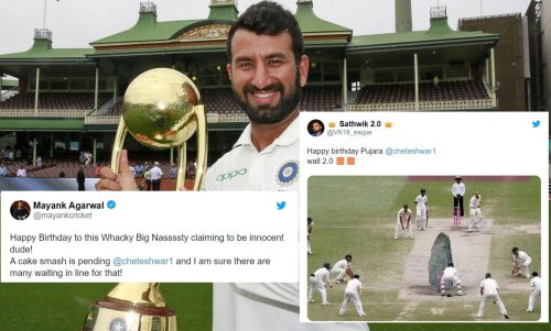 "Whacky Big Nassssty claiming to be innocent dude!" - Twitterati extends special wishes to Cheteshwar Pujara on his 34th birthday