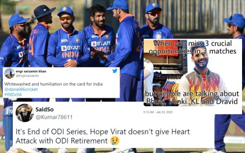 "Whitewash and humiliation on the cards" - Indian fans already give up hope after another ordinary bowling performance in 3rd ODI vs SA