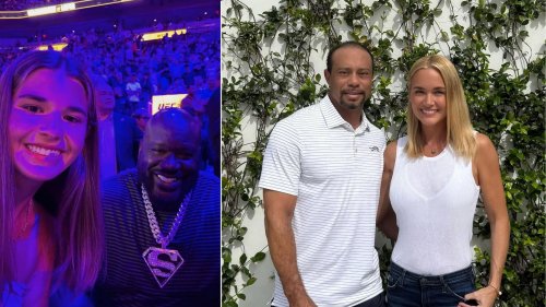 Tiger Woods' girlfriend Vanessa Trump highlights heartwarming moment as Shaquille O'Neal flashes big smile in selfie with Kai Trump