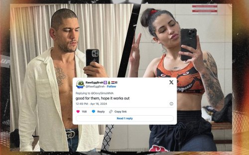 "Oh sh*t they’re actually dating" - Fans react to Polyana Viana posing with Alex Pereira in all black ensemble days after UFC 300