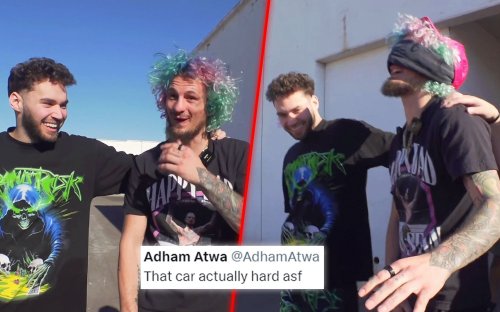 "This is actually wild" - Fans react as Adin Ross surprises a blindfolded Sean O'Malley with a pink lowrider