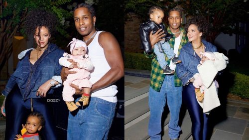 “The Royal Fam”: Fans gush as Rihanna and A$AP Rocky reveal first look of their newborn son