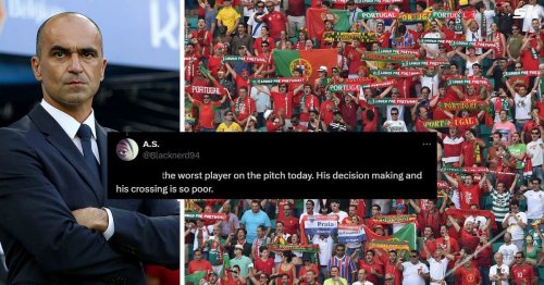 "Worst player on the pitch today", "Overrated" - Fans slam Manchester United star for his performance in Portugal's loss to Slovenia
