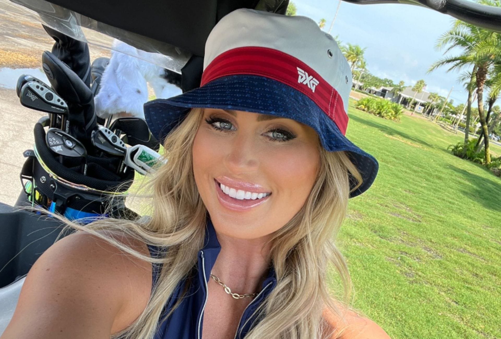 WATCH Golf influencer with 218k followers tees up in a swimsuit during