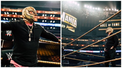 Photo Wwe Share Stunning Pictures Of Rey Mysterio Without His Mask Before Hall Of Fame