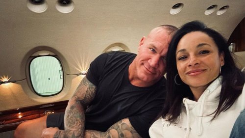Randy Orton and his wife Kim make a personal announcement; Trish Stratus and Renee Paquette react