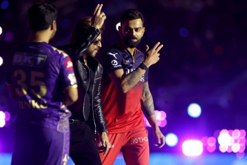 Virat Kohli laughs as Rinku Singh dances on Lutt Putt Gaya with Shah Rukh Khan at IPL 2025 opening ceremony [Watch]