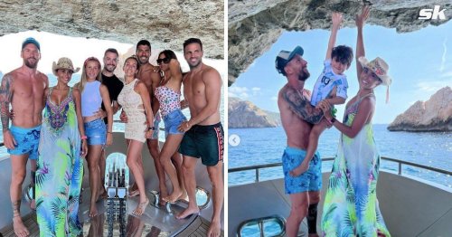 "Moments" - Lionel Messi's wife Antonela Roccuzzo posts incredible snaps of holiday in Ibiza with families of Suarez and Fabregas