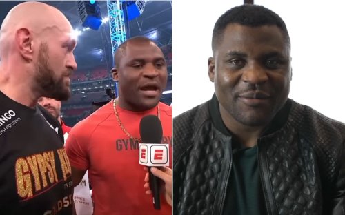 "He noticed that I was there and called me in the ring" - Francis Ngannou details how impromptu promotion of fight with Tyson Fury in the ring after his fight came about