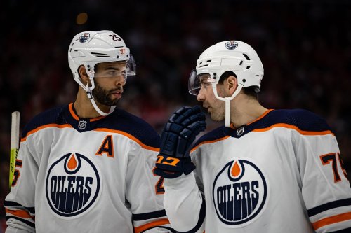 Fans bash $81,800,000 Oilers D-pair after Quinton Byfield's goal: "Nurse is one expensive pylon", "Bouchard is genuinely useless"