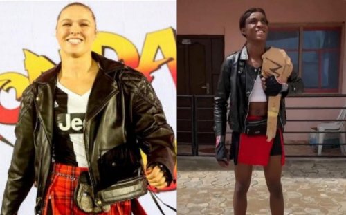 Ronda Rousey reacts to viral TikTok star's incredible impression of her entrance