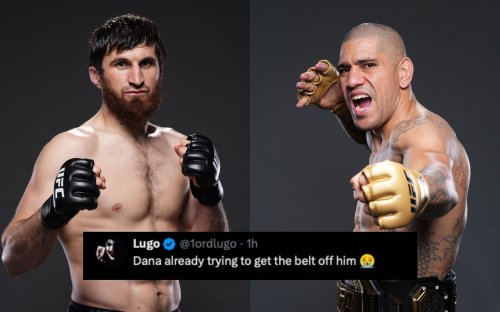 "Dana White already trying to get the belt off him" - Fans react to Magomed Ankalaev drops warning in next fight update 10 days after Alex Pereira win