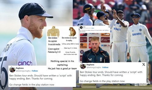 "ICC Should not allow Ashwin to bowl when I am batting: Ben Stokes"- Fans roast English captain for his poor batting show in Test series vs India