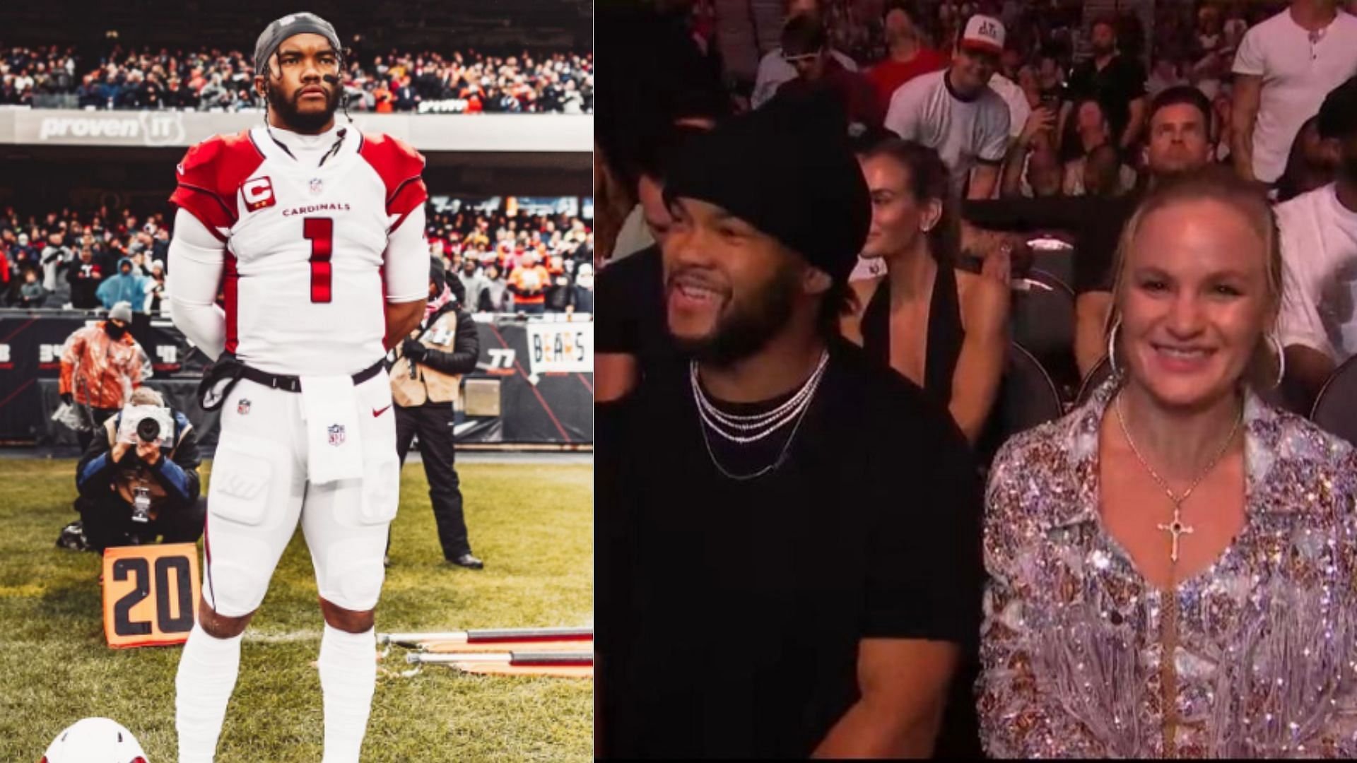 Cardinals QB Kyler Murray spotted with Valentina Shevchenko at UFC 300